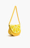 Purse - Couture Crescent Lemon Shoulder Bag