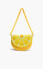 Purse - Couture Crescent Lemon Shoulder Bag