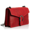 Purse - Luce Women's Handbag Genuine Leather Suede Engraved