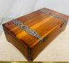 Estate Collection - Finger Joint Metal Banded Small Cedar Box