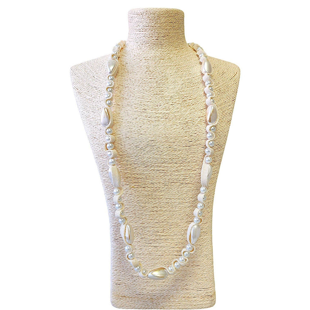 Necklace - Long Coastal Spring Pearl Necklace