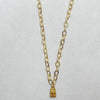 Vignette Necklace - Gold Flat Cable Chain - Various Lengths