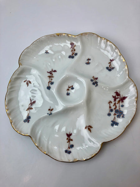 Estate Collection - Antique Limoges Oyster Turkey Plate