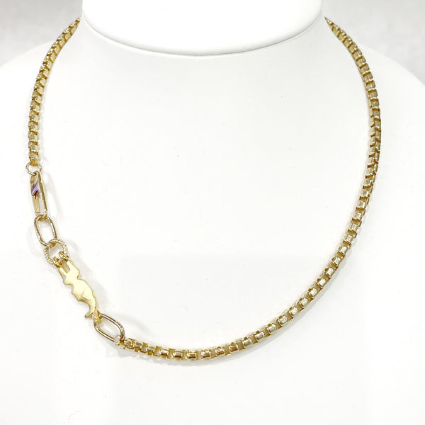 Necklace - Box Chain W/Persian Birdie
