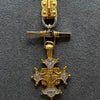 Vignette -  Cross with Lilies Two Tone