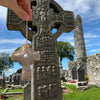 Handmade Celtic Cross Irish Linen Holiday Ornament