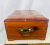 Estate Collection - Finger Joint Metal Banded Medium Cedar Box