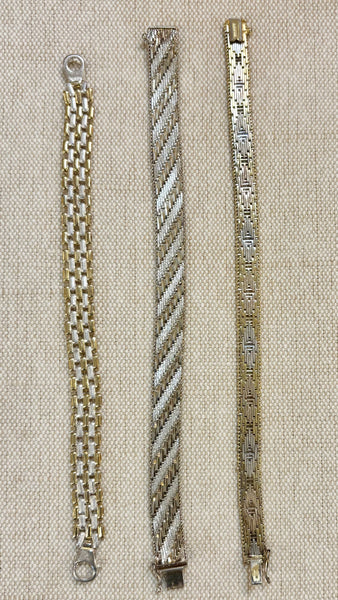 Estate Collection - Vintage Sterling  Italian Bracelets