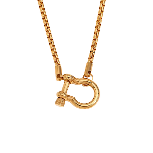 Necklace - Hardware Bolt Necklace Gold