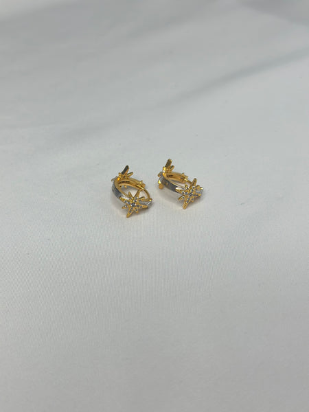 Earring - Gold Northstar Huggie