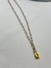 Vignette Necklace - Paperclip Gold Filled and Sterling Necklace