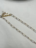 Vignette Necklace - Paperclip Gold Filled and Sterling Necklace