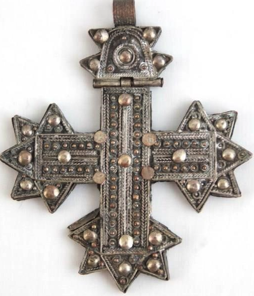Estate Collection - Antique Coptic Silver Reliquary Cross