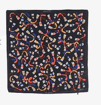 Estate Collection - Scarf - Louis Vuitton Silk Scarf Paint Tube Print