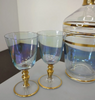 Estate Collection - Vintage Hand Blown Glass Decanter and Cups
