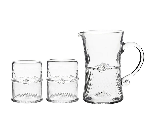 Graham Glass Bar Pitcher and Double Old Fashioned Set/3pc