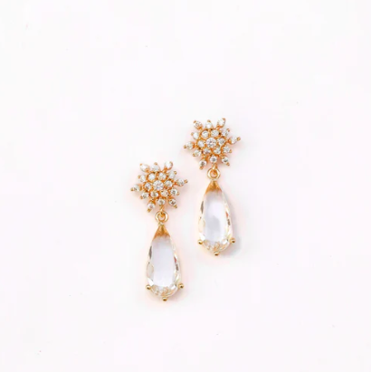 Earrings - Dainty Burst Diamonds