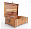 Estate Collection - Finger Joint Metal Banded Cedar Box