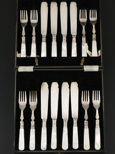 Estate Collection - Fish Set English Mother of Pearl