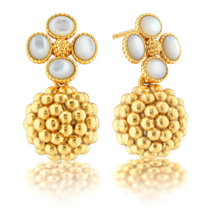 Earrings - Berry Clover Drop Earrings