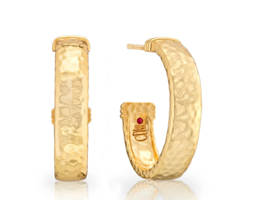Earrings - Cleopatra Classic Medium Hoop Earrings