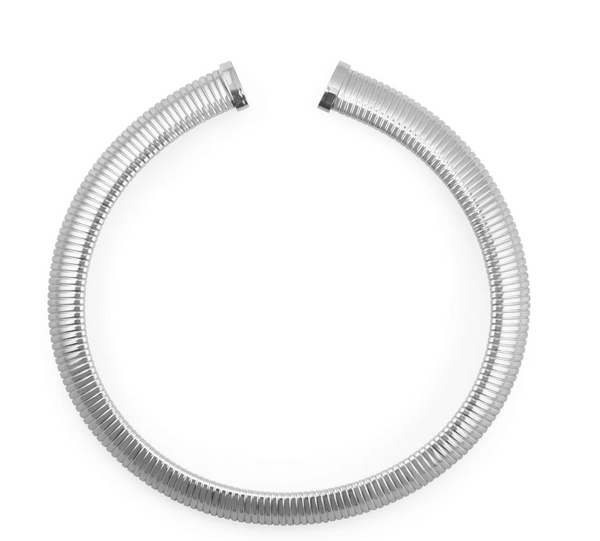 Necklace - Sterling Silver Disco Neck Collar