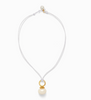 Necklace - Pebble Pearl Cord Pendant