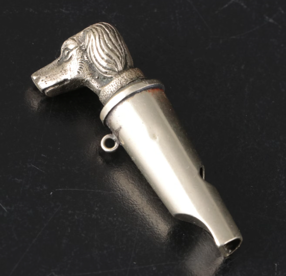 Estate Collection - Silver Dog Head Whistle