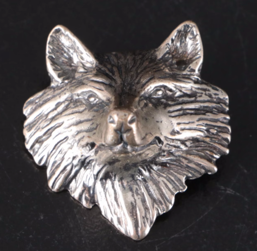 Estate Collection - Silver Coyote Pendant