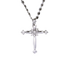 Necklace - Accented Cross in Gold or Silver