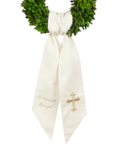 Baby - Wreath Sash "For This Child I Prayed"