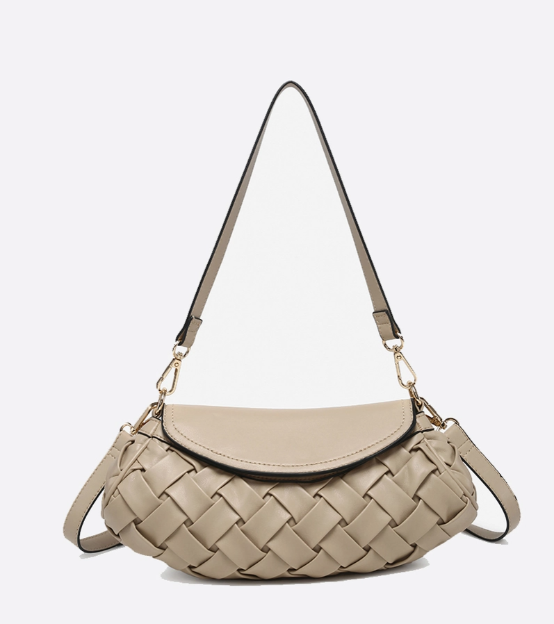 Purse - Kaleen Woven Satchel w/Crossbody Strap