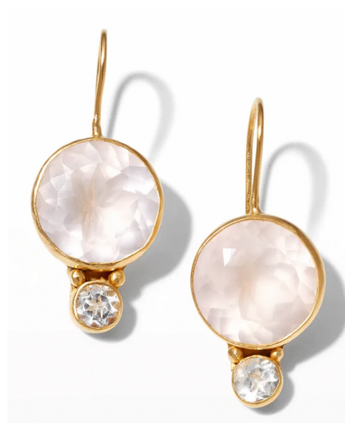 Dina Mackney - Rose Quartz Middie Earrings