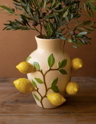 Vase - Ceramic Lemons Vase