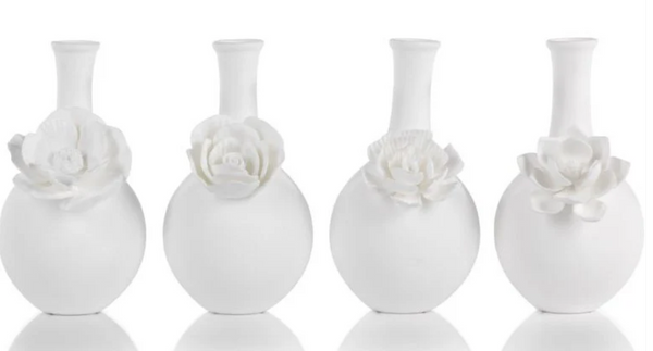 Vases - Cameo Long Neck Bud Vases - 4 Styles