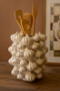 Vase - Ceramic Garlic Vase Or Kitchen Utensil Holder