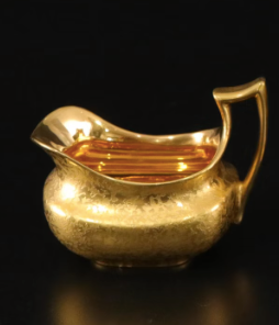 Estate Collection - Vintage Porcelain Gold Creamer