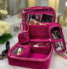 Travel Bags - Mini Diva Makeup Case - Fuchsia Velvet