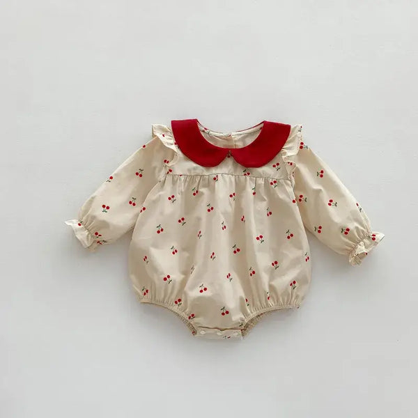Bloomer - Cherie Fabric Bloomer w/Red Collar