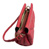 Purse - Leather Handbag W/Braided Handle