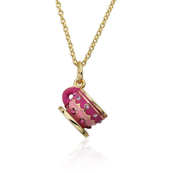 Necklace - Pink Tea For Two Necklace