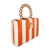 Purse - Orange Stripe Clutch