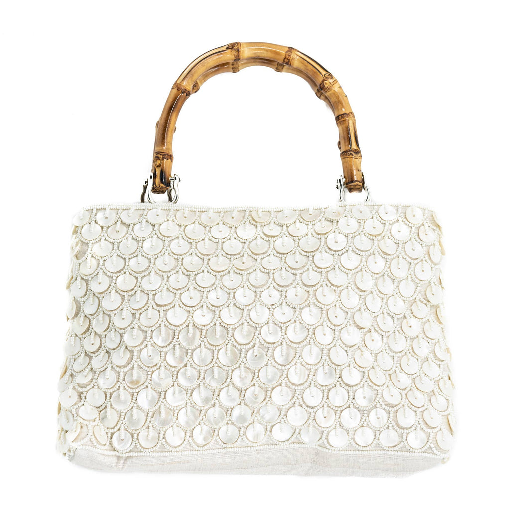 Purse -  Elegant Beaded Top Handle Bag