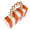 Purse - Orange Stripe Clutch