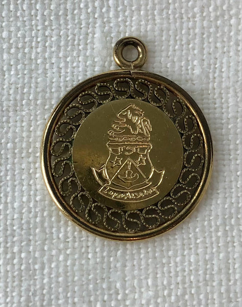 Estate Collection - Gold Disc Pendant