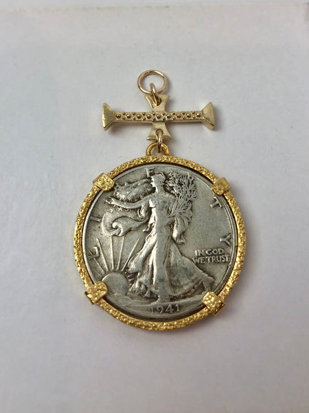 Vignette - Walking Liberty Coin w/Gold Bar