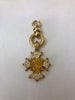 Vignette -  Cross with Lilies Two Tone
