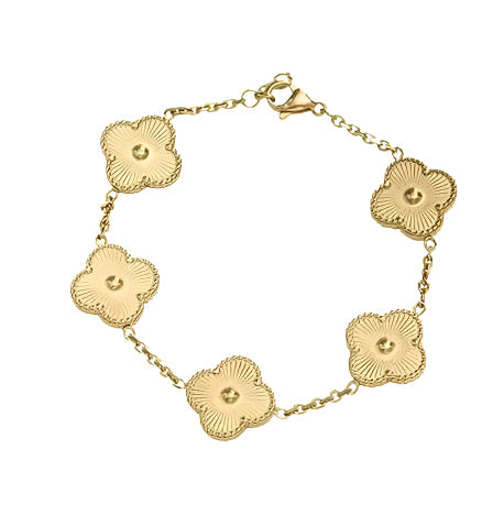 Bracelet - Quatrefoil Bracelet Gold