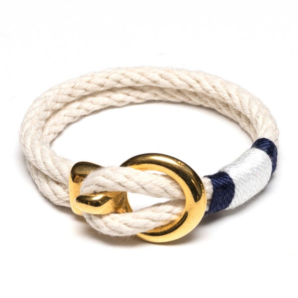 Bracelet - Deckard - Ivory/Navy/White/Gold