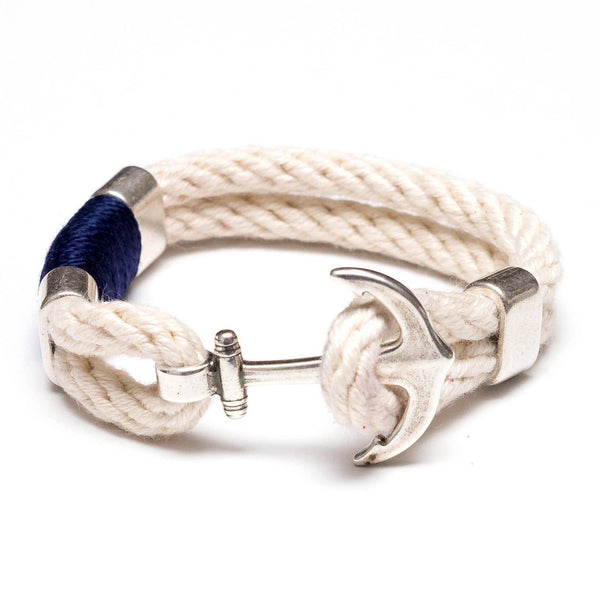Bracelet - Waverly Bracelet - Ivory/Navy/Silver